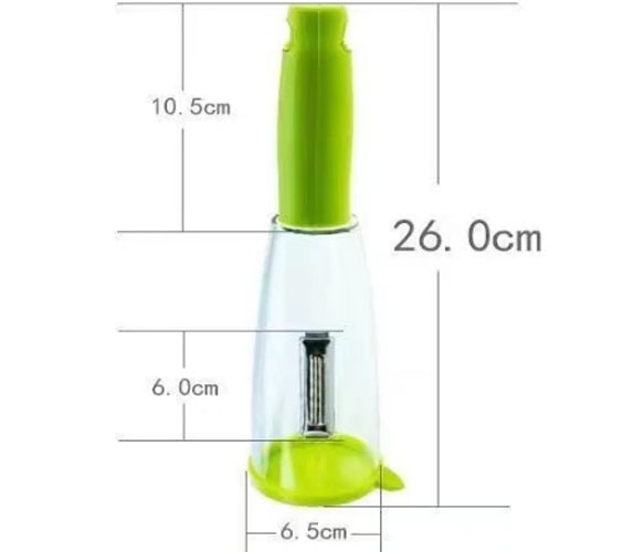 Dao bào 2 đầu cán có khay đựng vỏ tiện lợi -HT - Màu ngẫu nhiên
