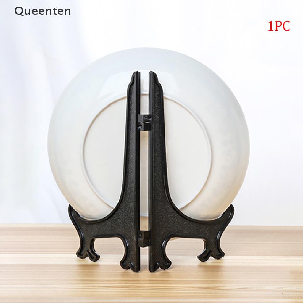Queenten Cool Dish Plate Collection Rack Artwork Stand Storage Holder Folding Bowl Plate VN