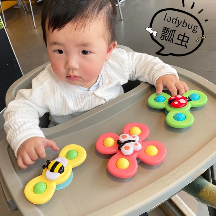 Set 3 con quay spinner cho bé, đồ chơi hình côn trùng dễ thương. Chất liệu an toàn cho trẻ