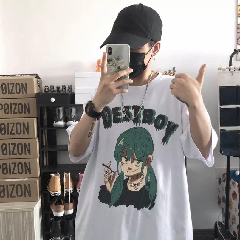 Áo thun tay lỡ nam nữ, áo phông Unisex form rộng chất vải cotton mát mịn thấm hút mồ hôi in hình DesTBoy