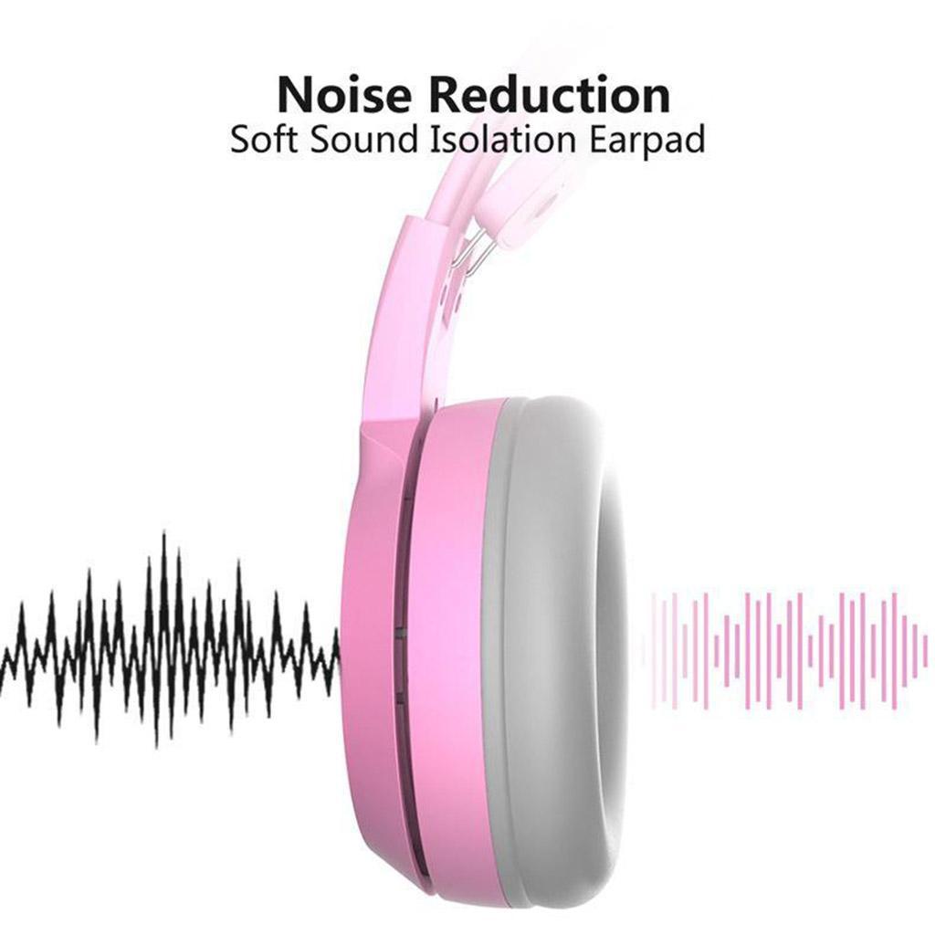 Headset 3.5mm Adjustable Headband Earphones Ear-Cup for Phone PC