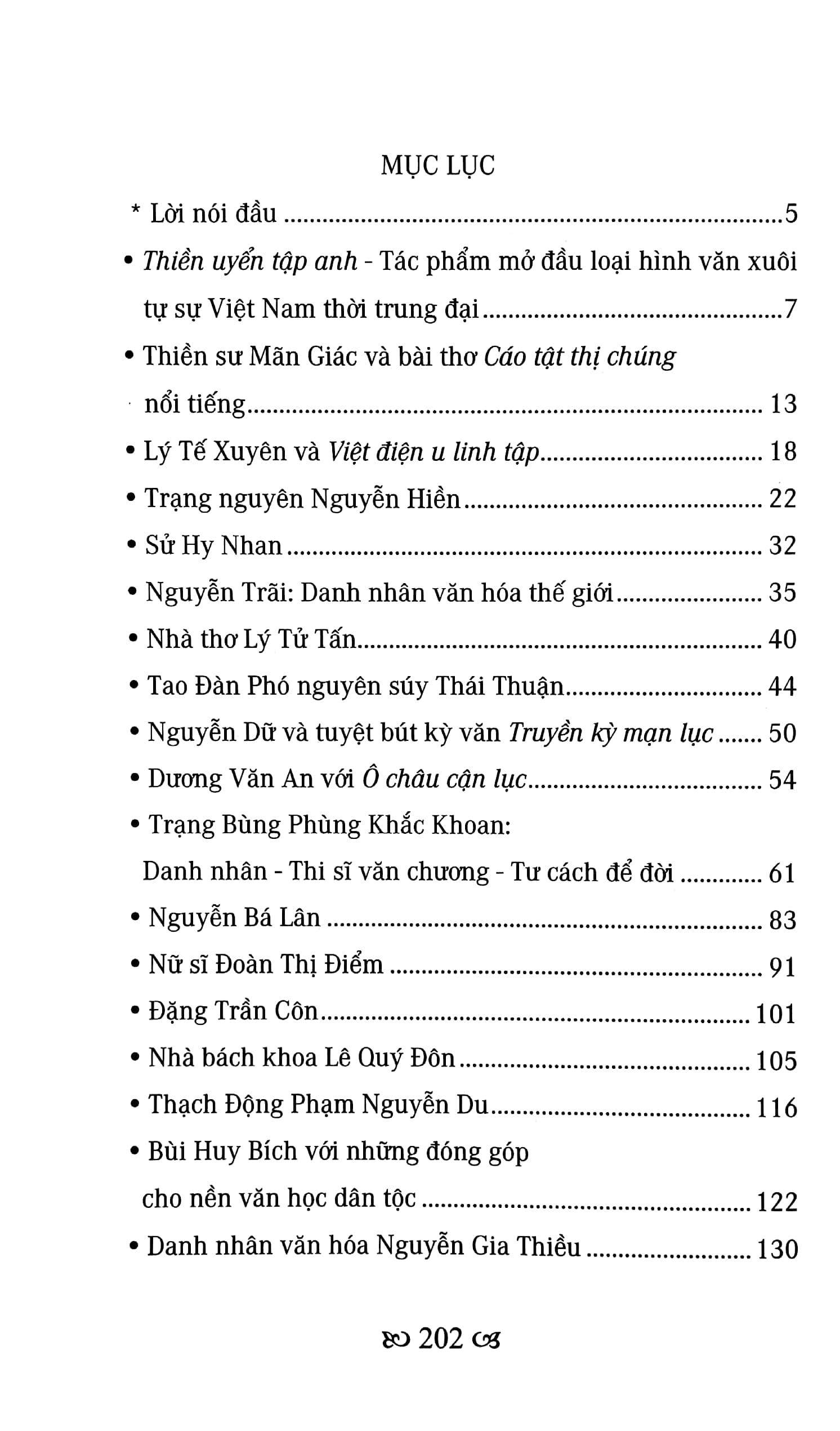 Việt Nam Đất Nước-Con Người - Các Bậc Văn Nhân Trong Lịch Sử Việt Nam