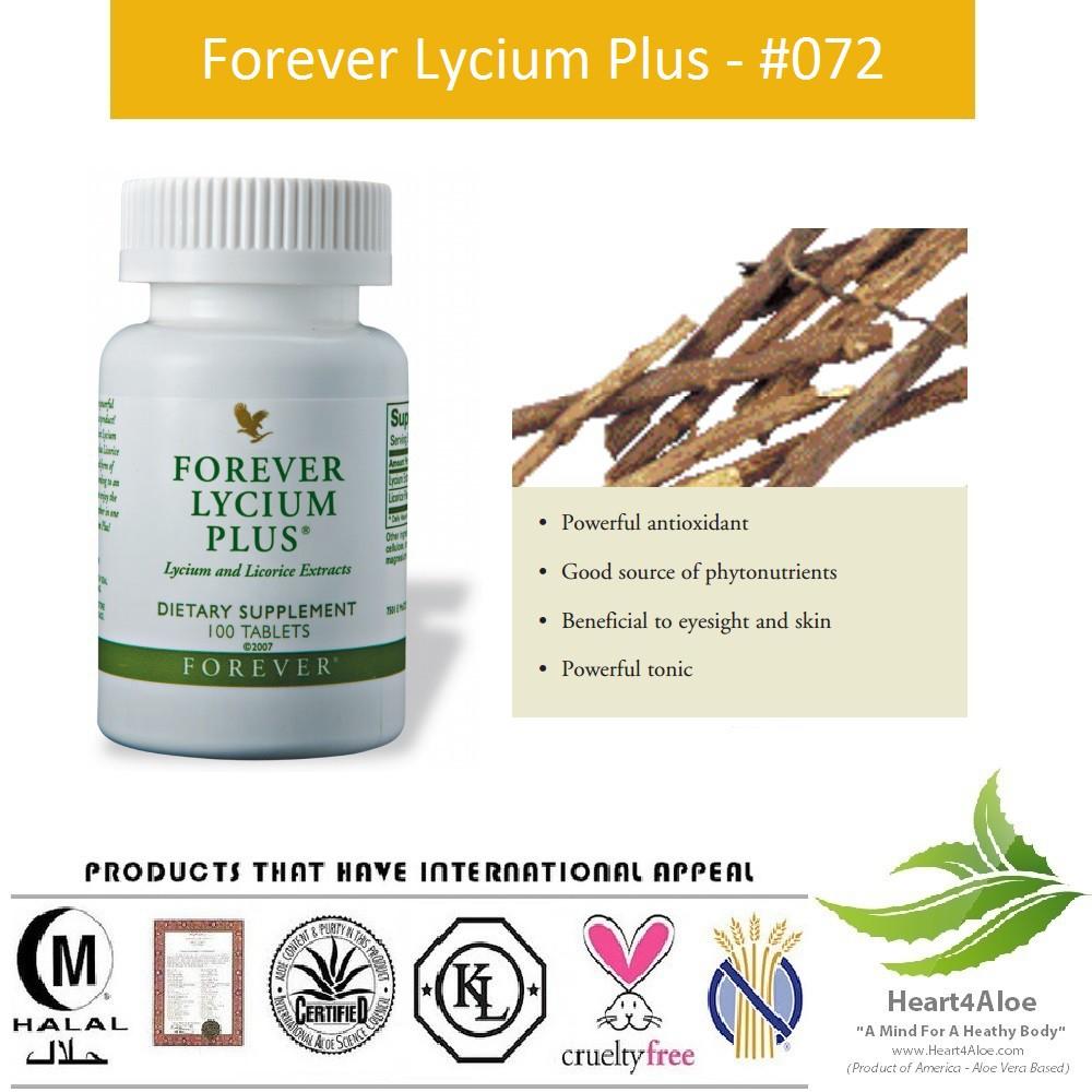 Viên Cam Thảo Forever Lycium Plus 072 Flp. 100 viên/lọ