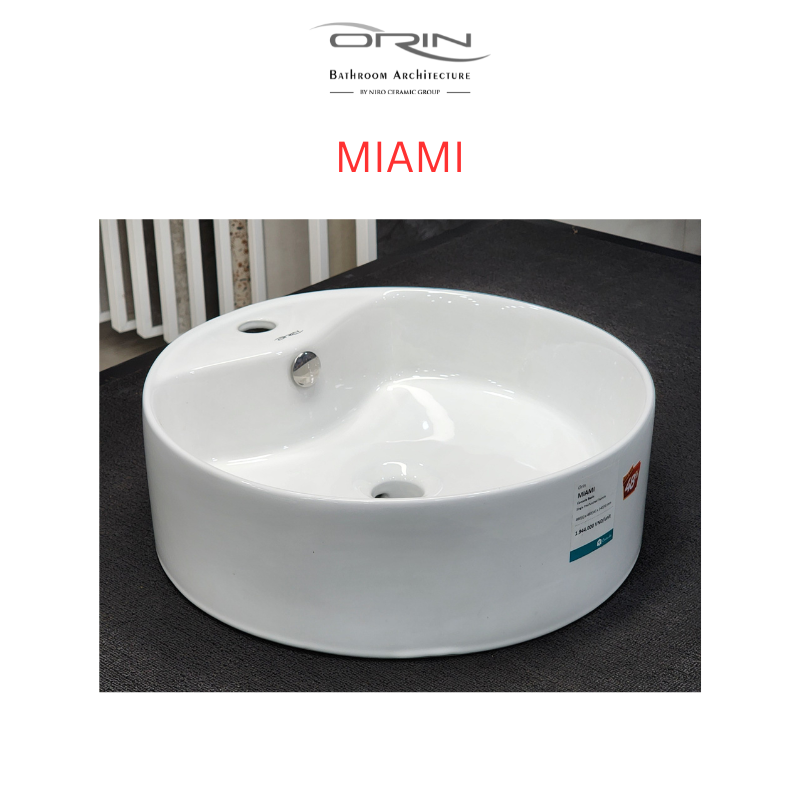 Chậu rửa đặt bàn nhập khẩu ORIN Miami