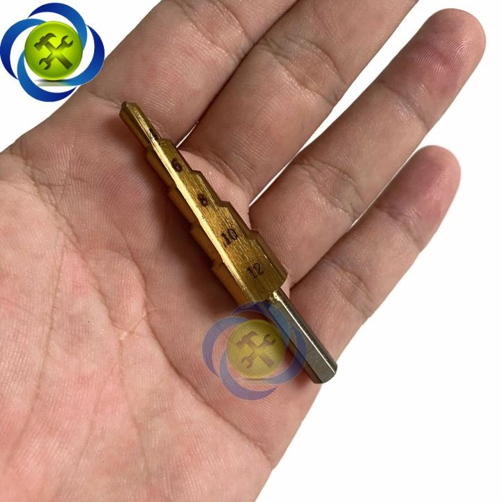 Mũi khoan tháp thẳng đuôi tròn 4-12mm Tolsen 75871