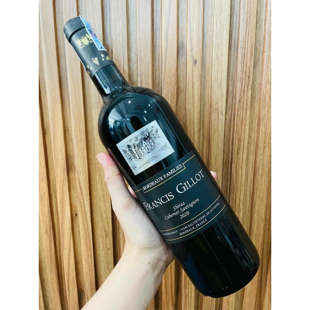 Rượu vang Pháp Francis Gillot Shiraz (nhãn đen)