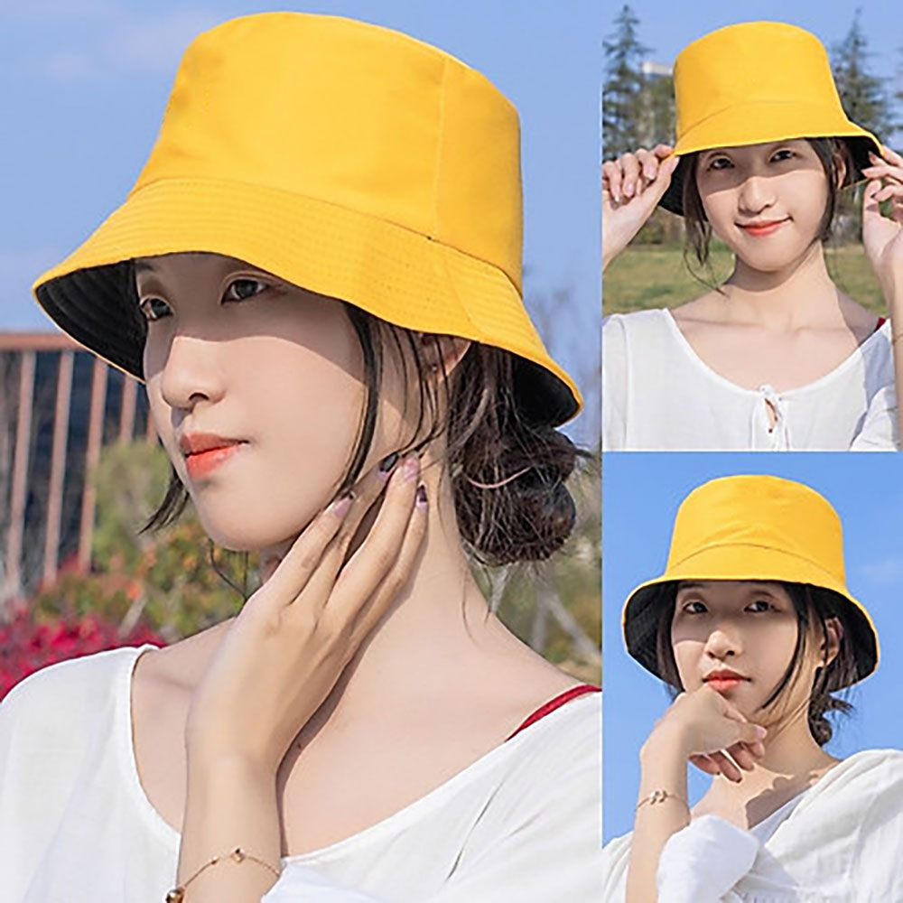 Nón bucket 2 mặt vành tròn trơn - mũ tai bèo Ulzzang phong cách, cá tính Unisex nam nữ