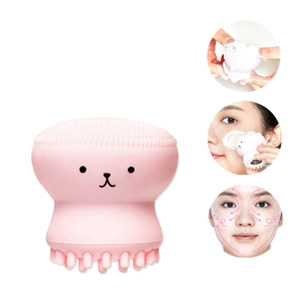 Combo Cây massage Đầu thư giãn +Cọ Rửa Mặt Bạch Tuộc