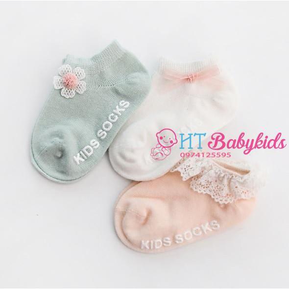 Combo 3 Đôi Tất Kids Socks Đáng Yêu Cho Bé