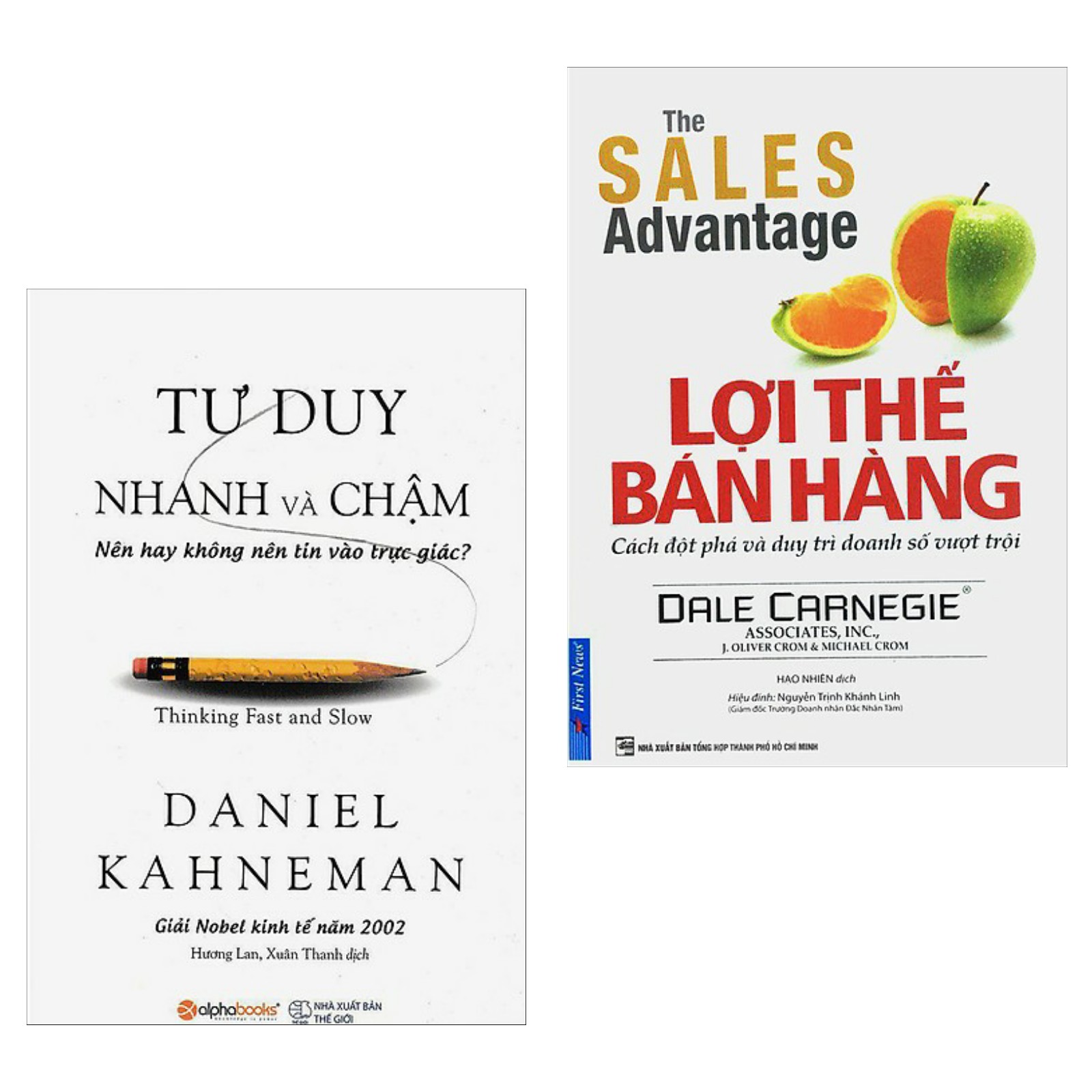 Combo Sách Kinh Tế Cực Hay: Tư Duy Nhanh Và Chậm + Lợi Thế Bán Hàng ( Tặng Kèm Bookmark Green Life )