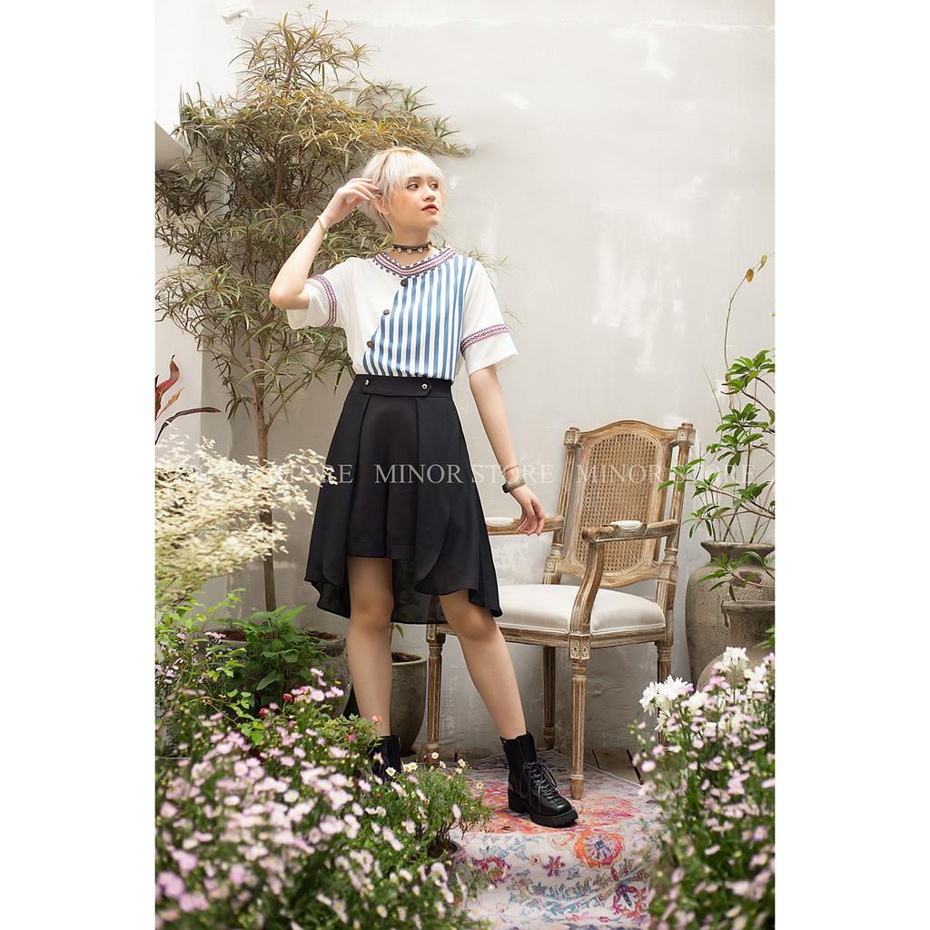 QUẦN VÁY 2 LỚP PHỦ VOAN NGOÀI