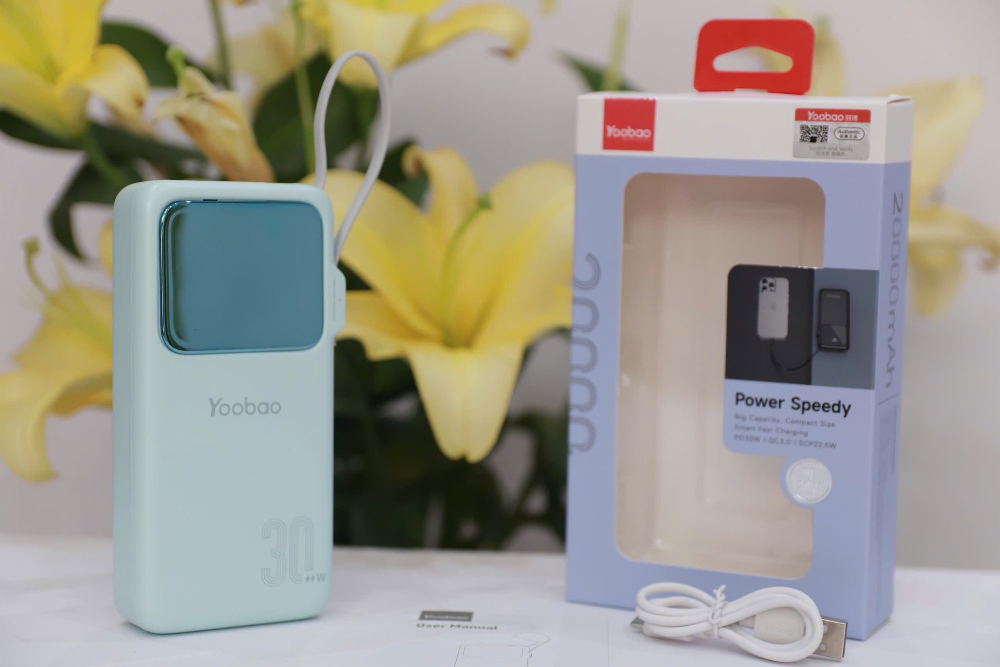 Pin Sạc Dự Phòng Yoobao Q22 Pro 20000mAh chuẩn 3C CCC - Sạc Nhanh PD30W, QC3.0 và SCP22.5W - Hàng chính hãng