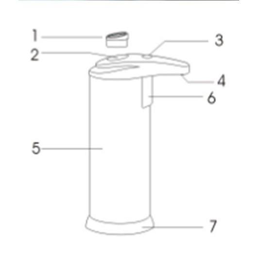 Bình đựng xà phòng cảm ứng rửa tay hồng ngoại cao cấp Euro Quality