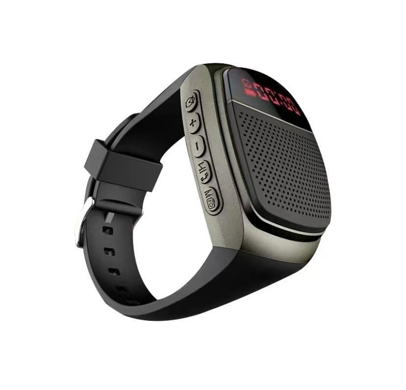 Loa Bluetooth không dây đeo tay B90 đồng hồ mini âm thanh thể thao ngoài trời màn hình thông minh đài cắm thẻ cắm di động Màu sắc: Hồng