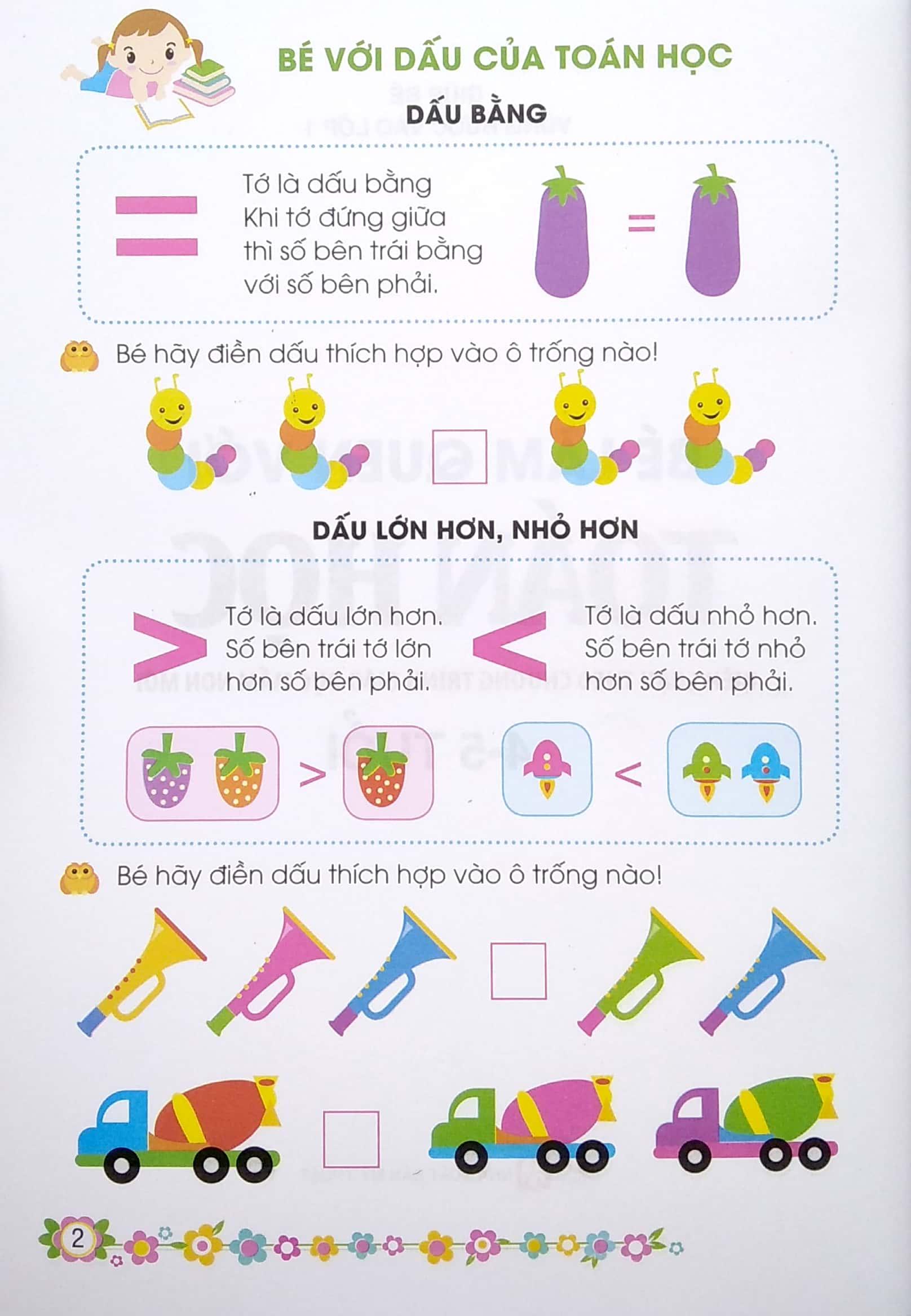 Giúp Bé Vững Bước Vào Lớp 1 - Bé Làm Quen Với Toán Học (4-5 Tuổi) (Tái Bản 2024)