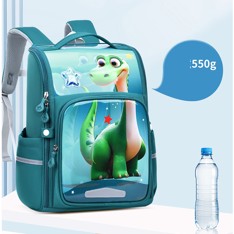 Balo chống gù dáng hộp cho bé gái, ,balo học sinh tiểu học siêu dễ thương HS1108