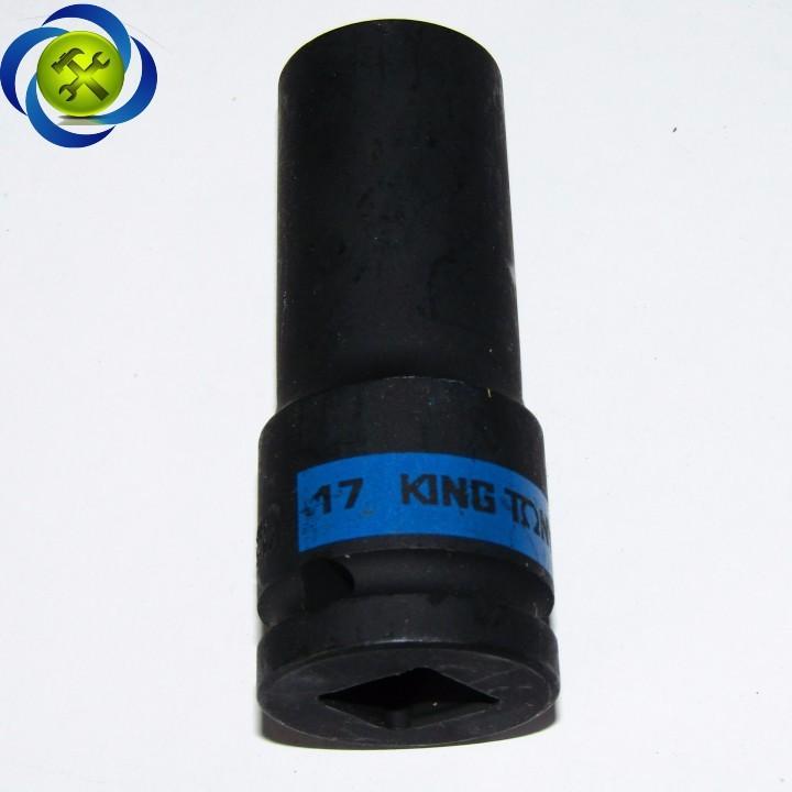 Tuýp 17mm đen dài 80mm Kingtony 443517M loại 1/2 6 cạnh