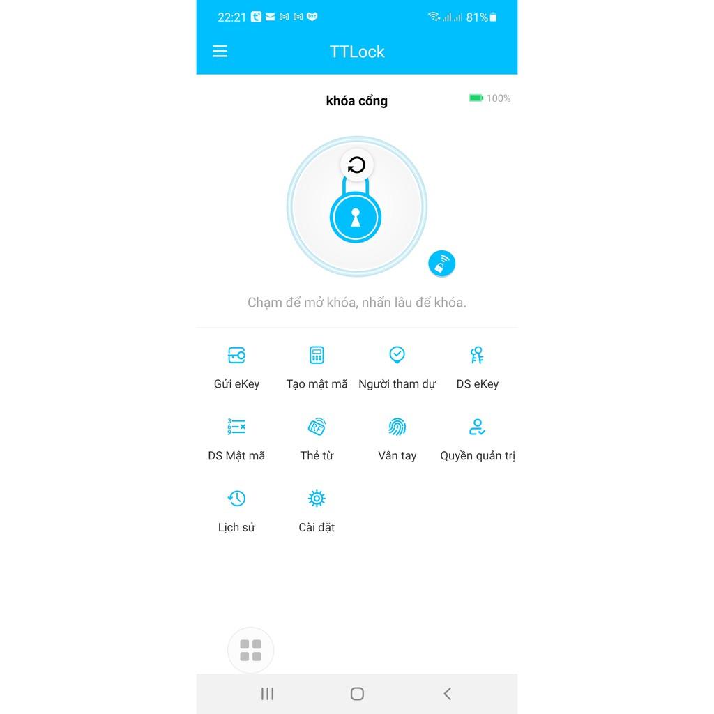 TTlock Cổng kết nối khóa thông minh G2 app tiếng việt dễ sử dụng