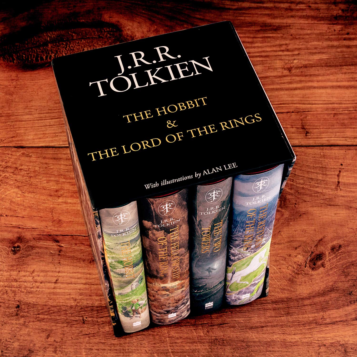 The Hobbit &amp; The Lord of the Rings Boxed Set Hardcover – Illustrated