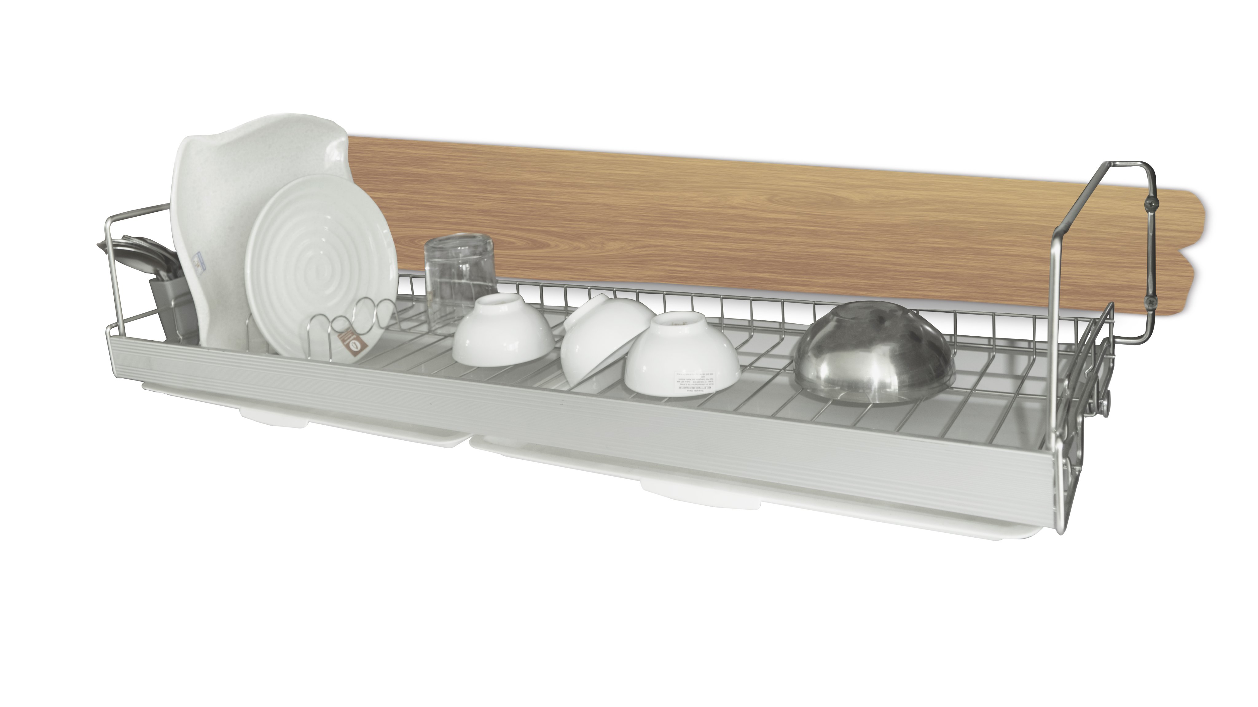 Kệ chén, kệ treo tủ bếp, kệ chén treo 1 tầng, kệ bát Inox 304 - DJT-270+ ống đũa nhựa
