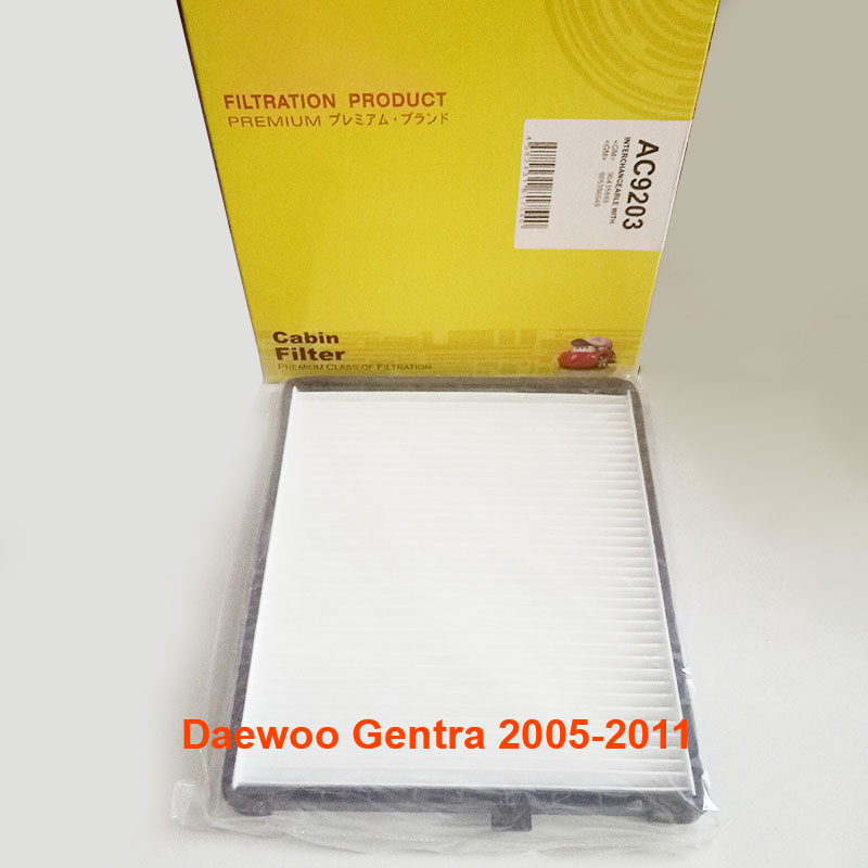 Lọc gió điều hòa cho xe Daewoo Gentra 2005, 2006, 2007, 2008, 2009, 2010, 2011 96449577 mã AC9203-2