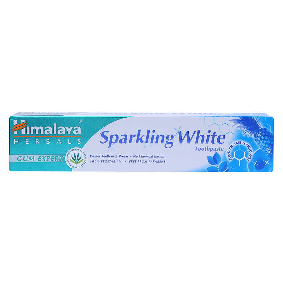 Kem Đánh Răng Trắng Sáng Lấp Lánh Sparking White Himalaya Herbals HMTP0002 (100g)