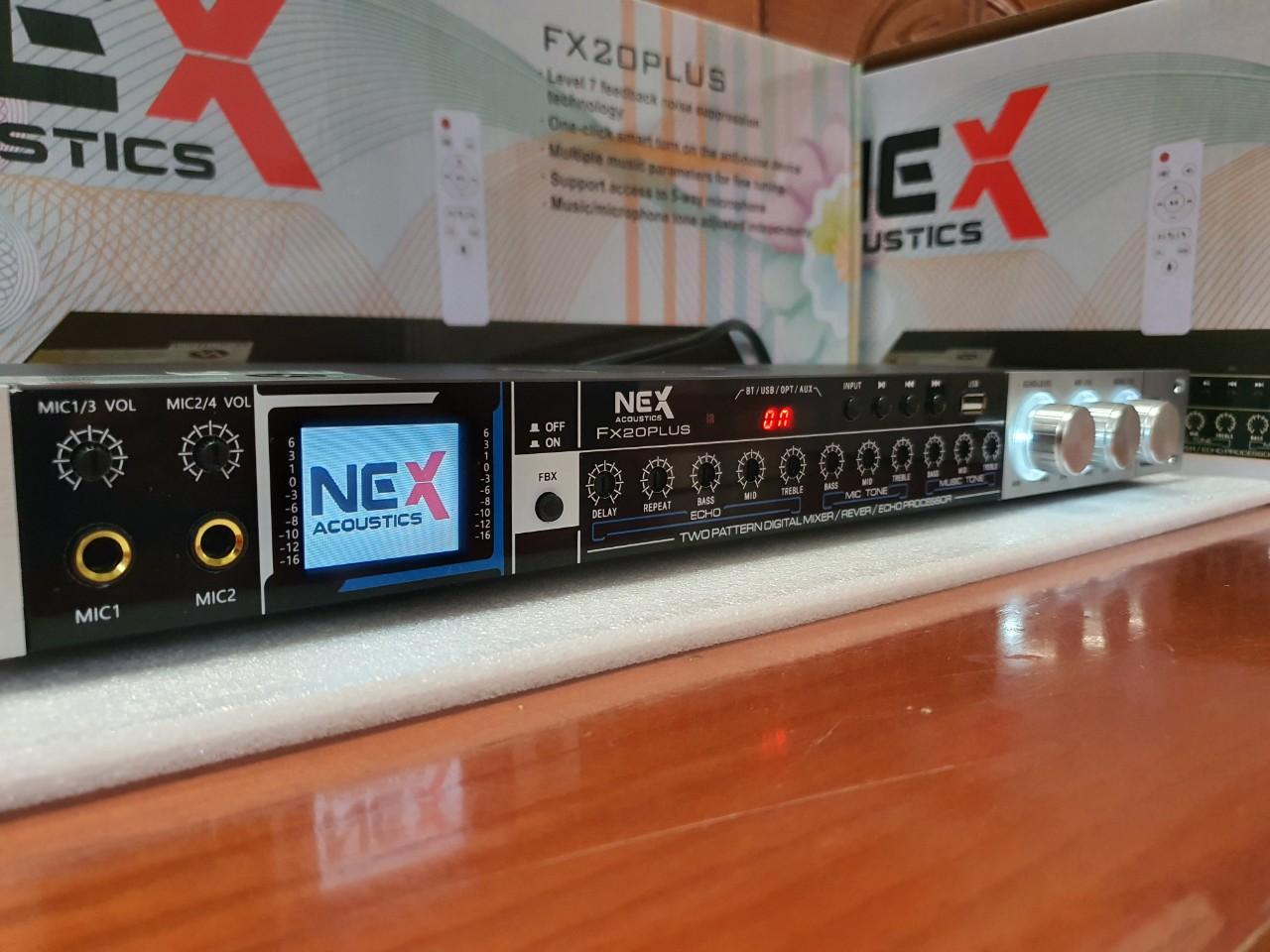 Vang cơ NEX Acoustic FX20 Plus, vang cơ Bluetooth chống hú NEX Acoustic FX20 Plus.