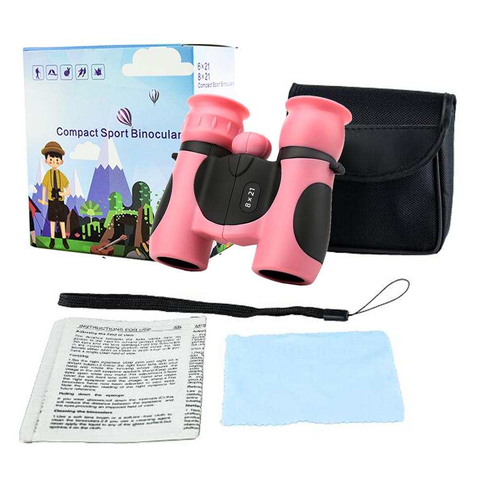 Binoculars for Kids 8x21 High-Resolution Kids Binoculars Gift Set for Boys Girls Portable Kids Binoculars for Bird