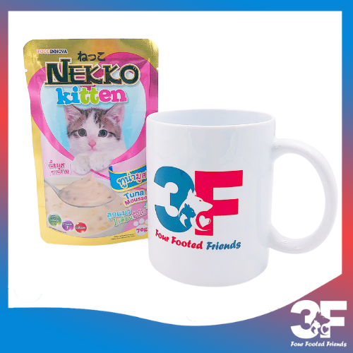 Pate Nekko Kitten Cho Mèo Con Từ Khi Cai Sữa Đến 12 Tháng Tuổi Vị Cá Ngừ Gói 70gr