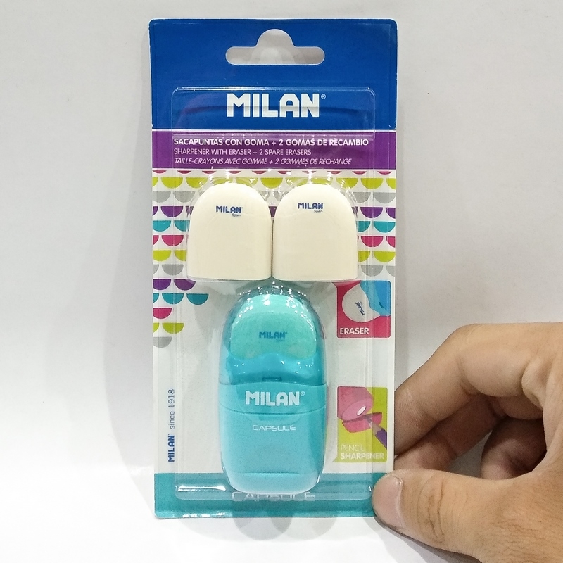 Vỉ Đồ Chuốt Gôm + Gôm Thay Thế - Milan Capsule-BYM10034 - Màu Xanh