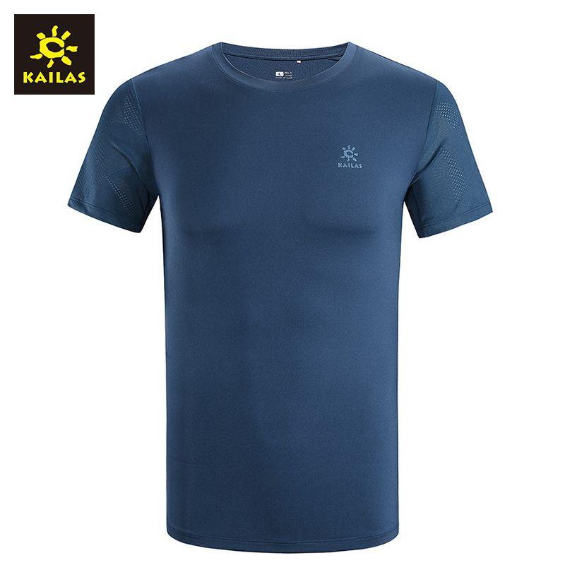 Áo Chạy Bộ Nam Kailas Flyknit Functional T-Shirt Men's - Xanh Navy