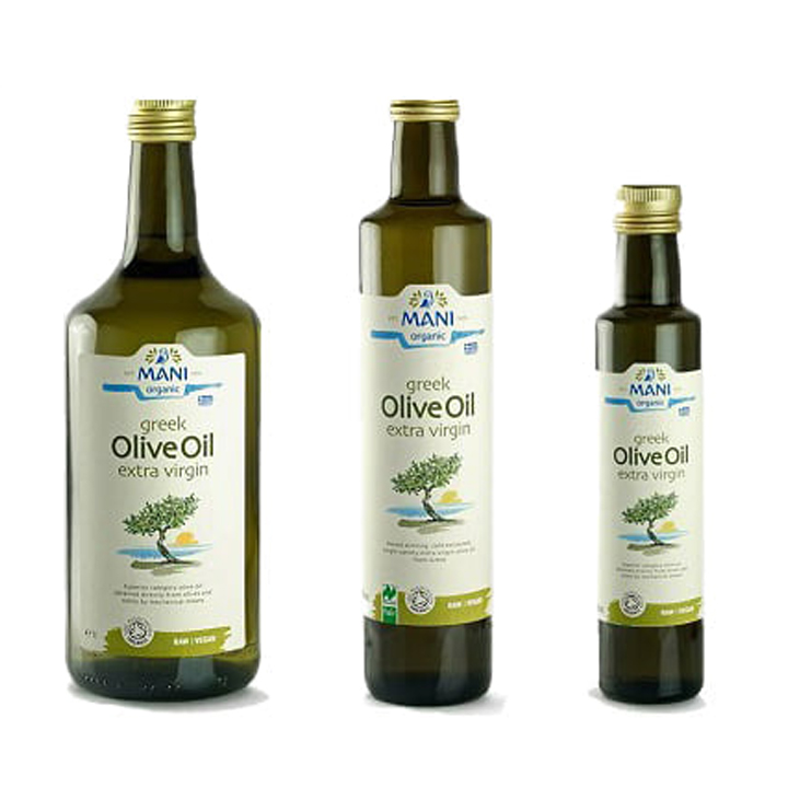 Dầu ô liu hữu cơ ép lạnh Mani 250ml - Organic Extra Virgin Olive Oil 250mL