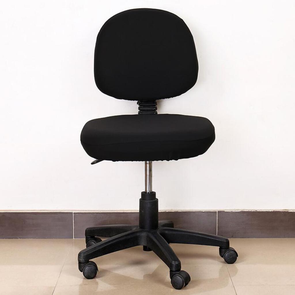 2pcs Elastic Office Chair Seat Cover Swivel Stool Chair Cover for Kitchen