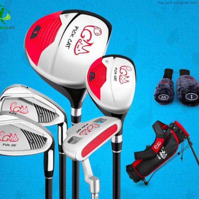 Bộ gậy Golf cho trẻ em từ 5 đến 8t và 9 đến 12t  - Bộ gồm 5 cây kèm túi