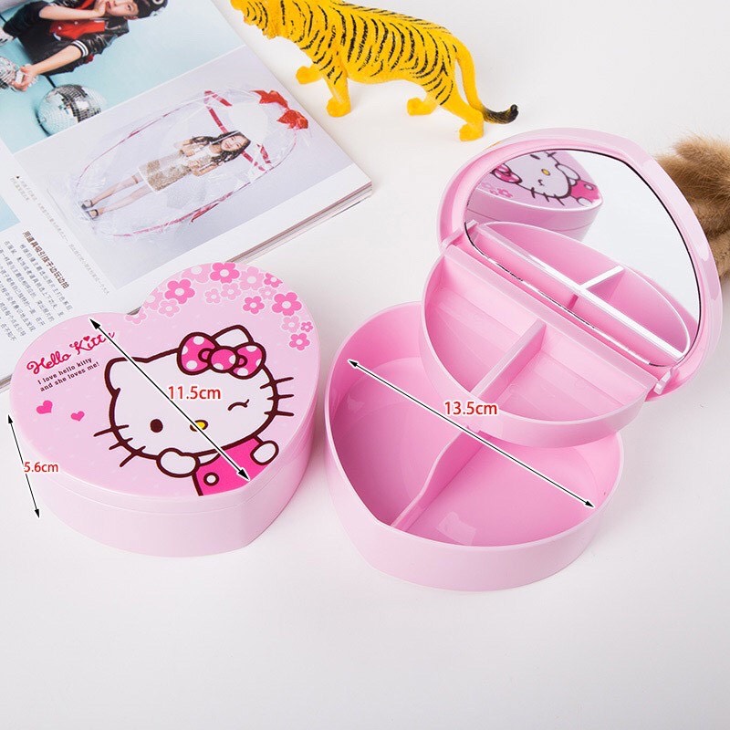 Hộp đựng trang sức đa năng họa tiết hoạt hình