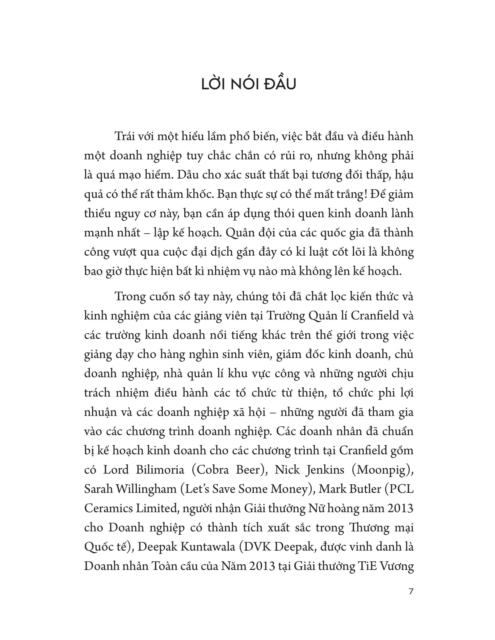 Sách - Sổ Tay Kế Hoạch Kinh Doanh - Chìa Khóa Để Khởi Nghiệp Thành Công