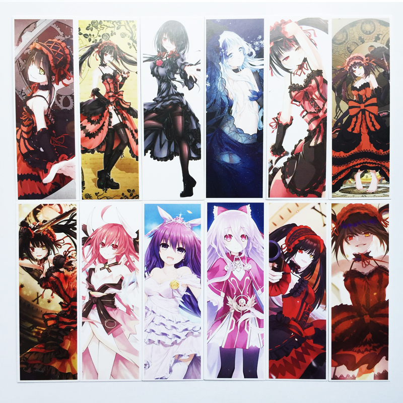 Bộ 36 Thẻ Đánh Dấu Trang Sách Bookmark Anime Date A Live - Cuộc Hẹn Sống Còn