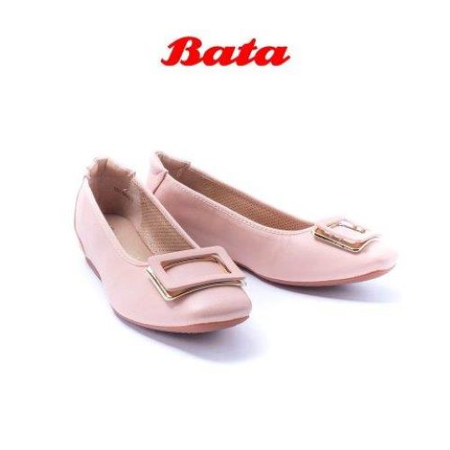Giày bệt nữ giấu gót màu hồng Thương hiệu Bata 551-5680