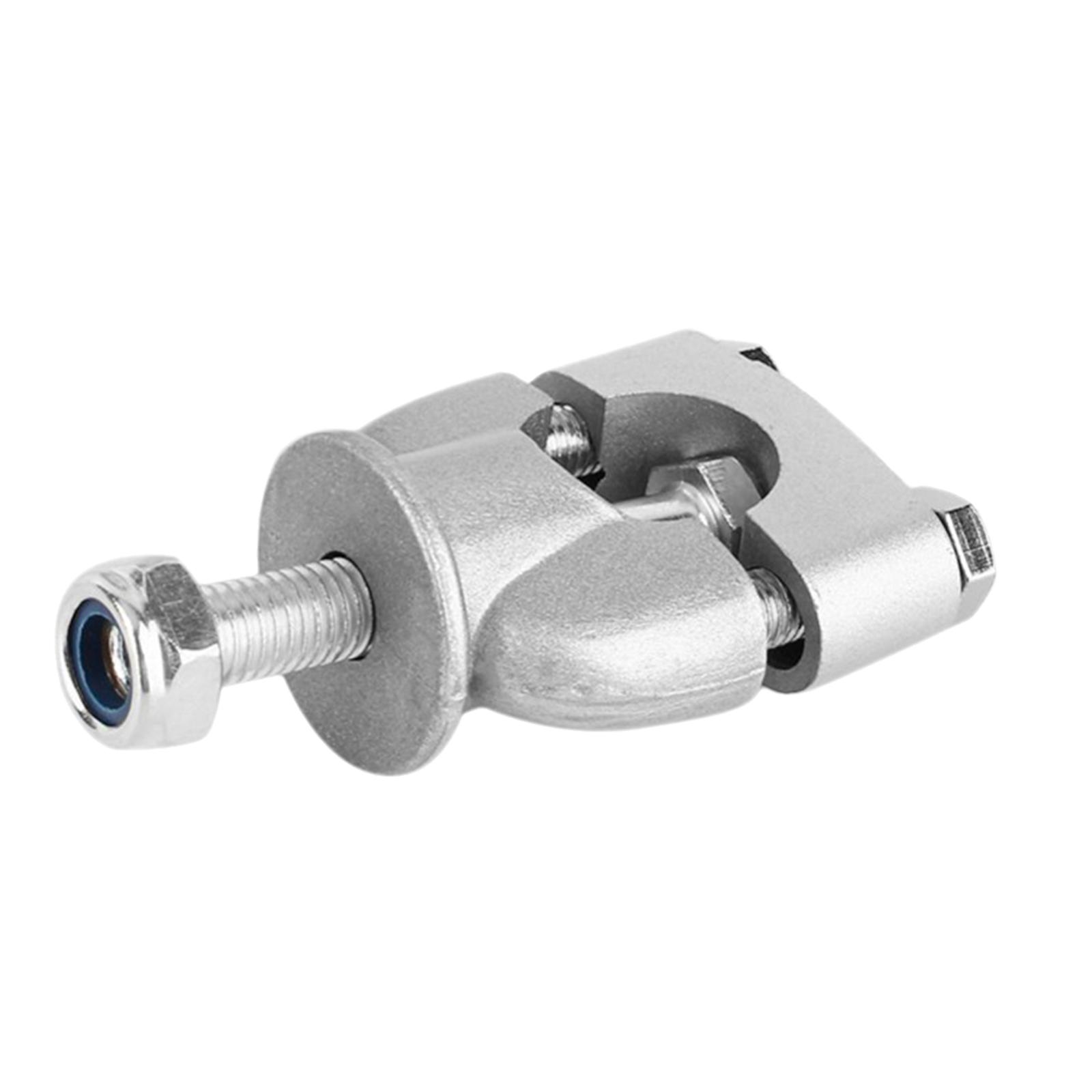 2pcs 7/8" 22mm Motorcycle Handlebar Handle Riser Bar Clamp Silver Durable