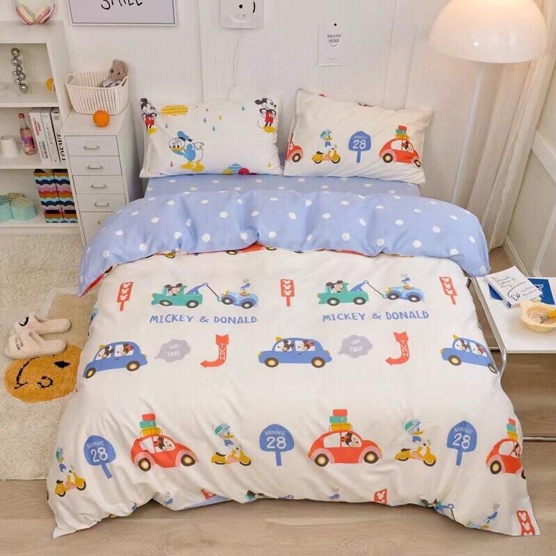 Set Chăn Ga Gối Hàng Nhập Khẩu Cao Cấp 4 Món vũ trụ Dành Cho Bé Trai