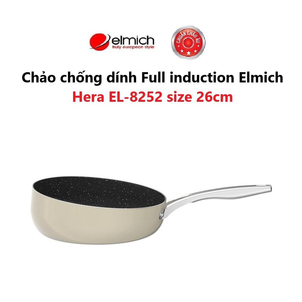Hình ảnh Chảo chống dính Full induction Elmich Hera size 26cm( Màu: Xanh/ Vàng/ Tím )