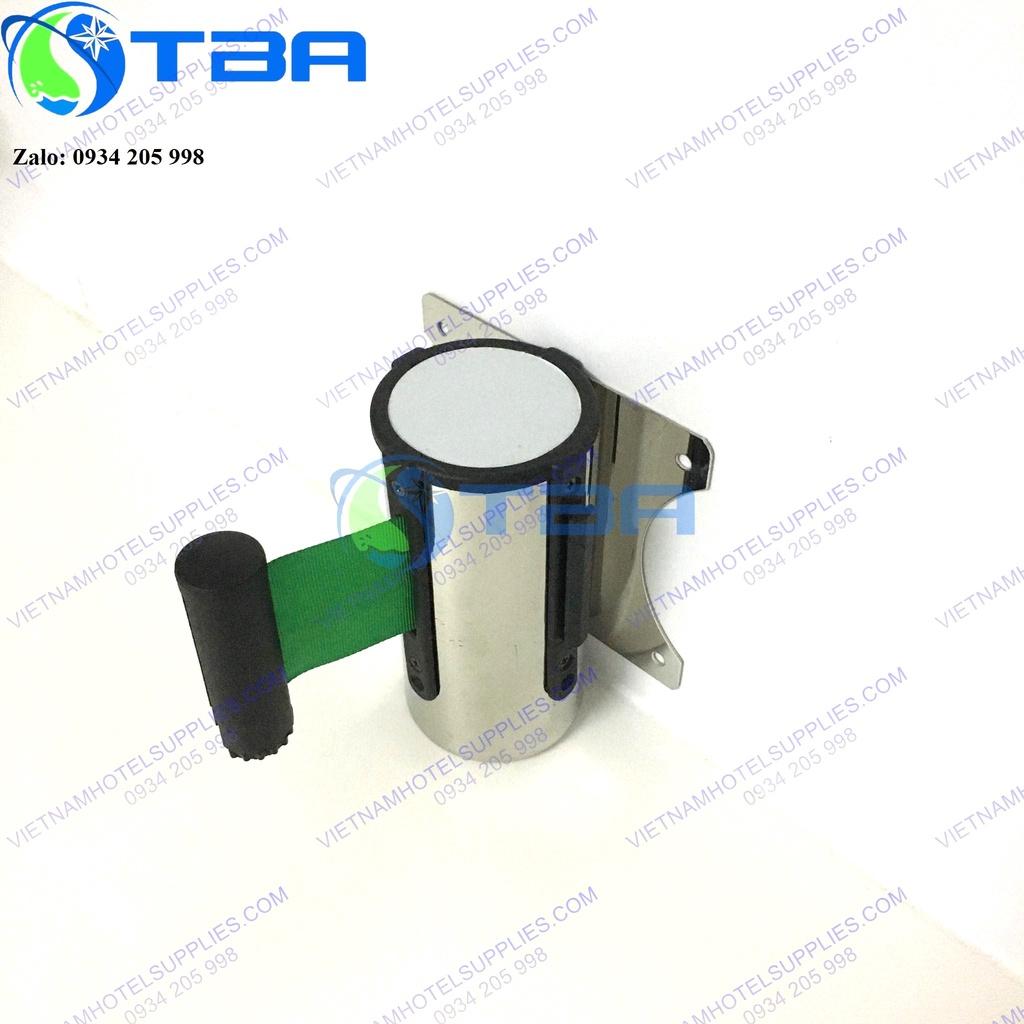 Đầu dây trụ chắn 3m gắn tường inox dây căng màu xanh lá nhập khẩu cao cấp