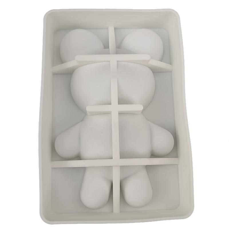 3D Gấu Bánh Hình Khuôn Mẫu Gấu Lớn Xà Phồng Silicon Fondant Chocolate Khuôn Làm Kem Bánh Sinh Nhật Khuôn Đảng Phụ Kiện Nhà Bếp