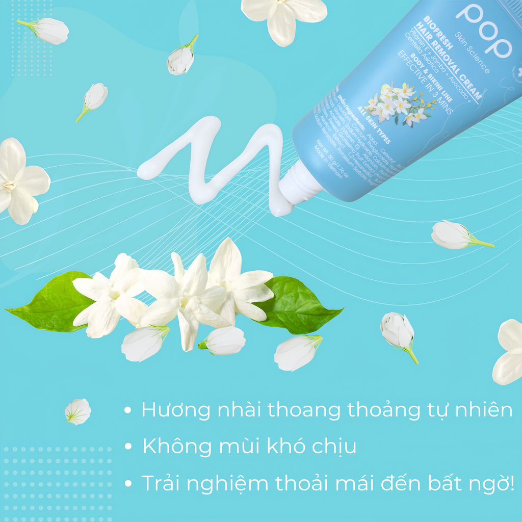 Kem Tẩy Lông Biofresh POP - Hương Nhài