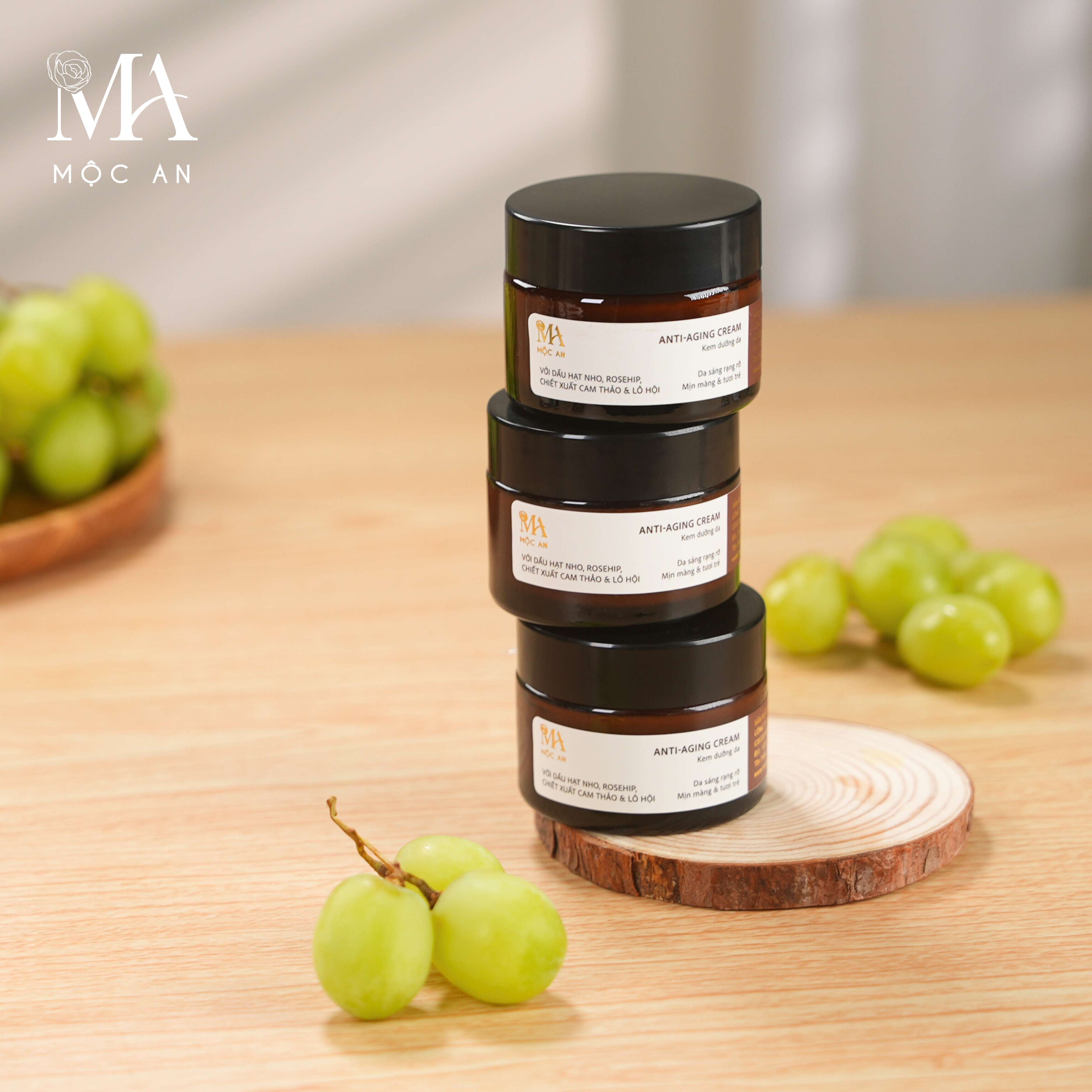 Kem Dưỡng Da Thiên Nhiên Mộc An Anti Aging Cream Giúp Cấp Nước, Tái Tạo Làn Da 50g