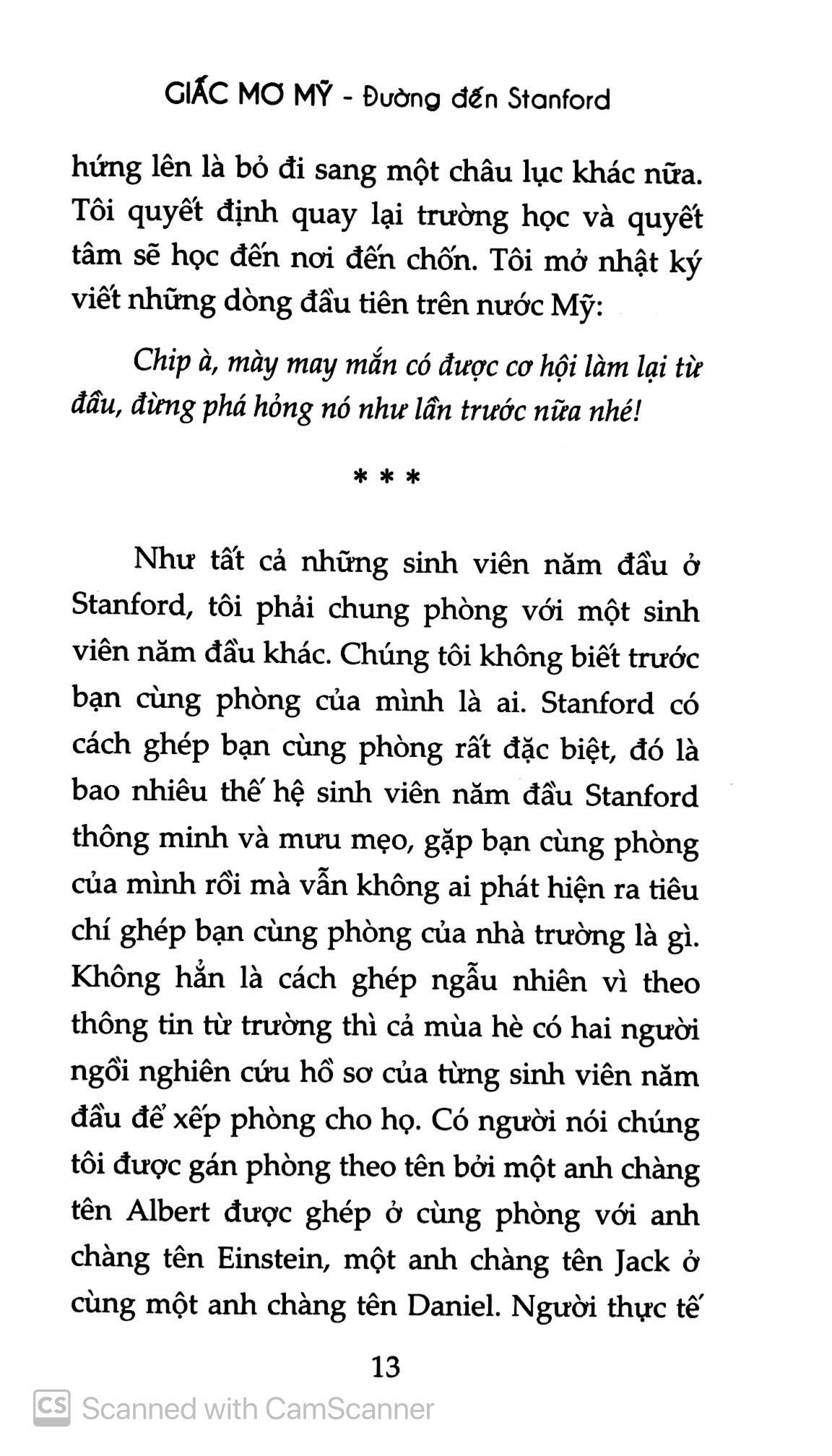 Sách Giấc Mơ Mỹ - Đường Đến Stanford (Bản Thông Thường)