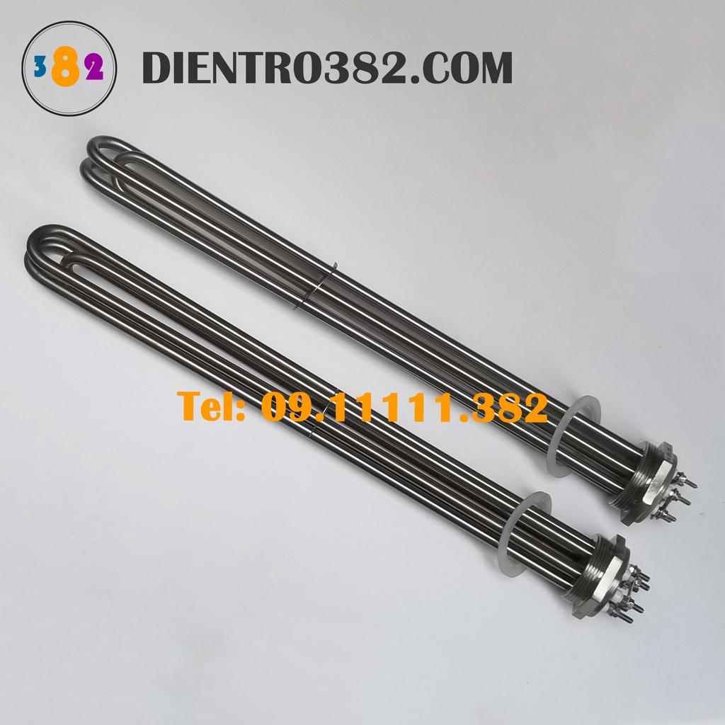 Điện trở củ ren phi 59, may so nhiệt dạng củ ren phi 59 công suất 21kw chất liệu inox 304