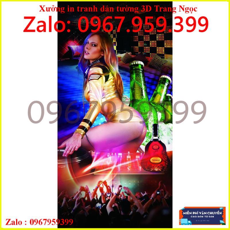 Tranh dán quán karaoke Zalo 0967959399