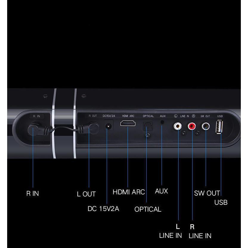 Loa thanh Soundbar LP-1807 có thể ráp đứng hoặc nằm ngang 50W - Gia dụng SG