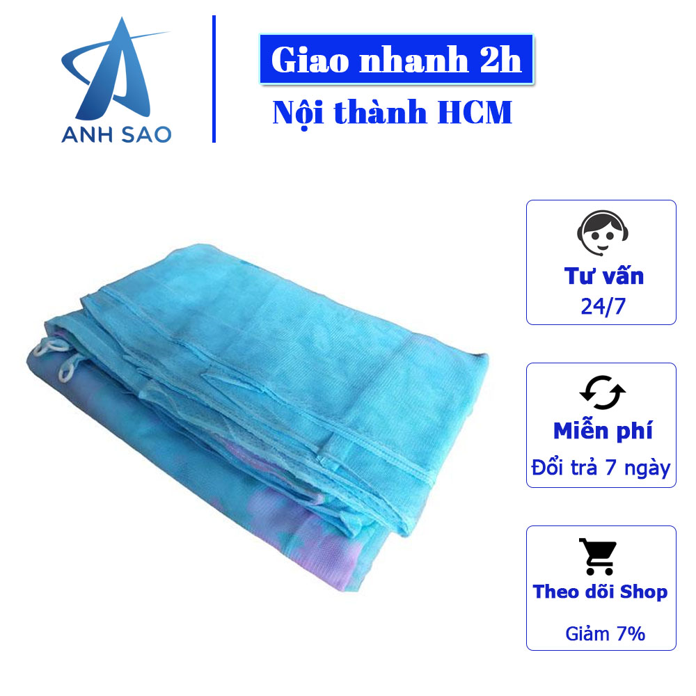 Mùng ngủ không cửa giăng dây 4 góc truyền thống - Vải tuyn dày lỗ nhỏ chống muỗi tuyệt đối - Hồng - 1M8 X 2M